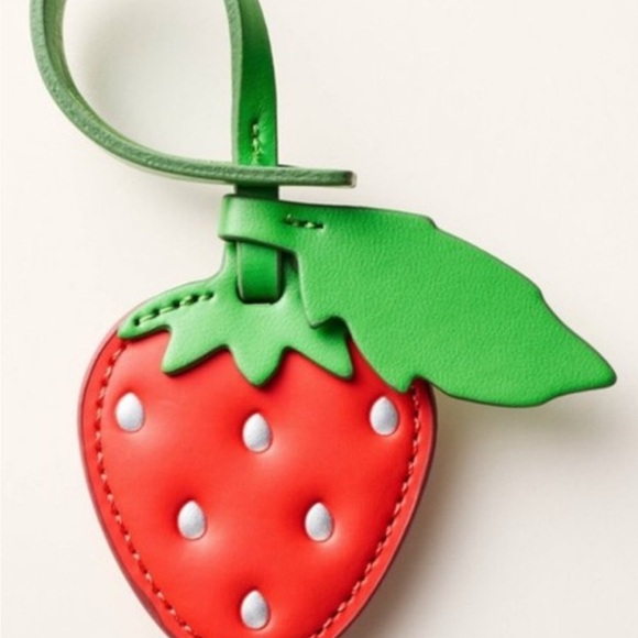Kate Spade New York Strawberry Bag Charm Lanyard - Picture 2 of 3